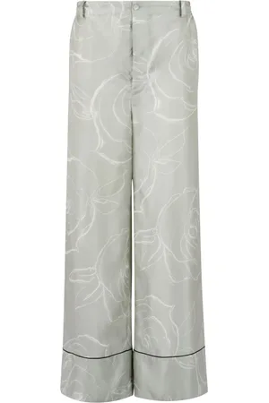 Marni Pantalon palazzo à fleurs