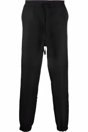 Alexander McQueen Pantalon de jogging en laine mélangé à coupe droite