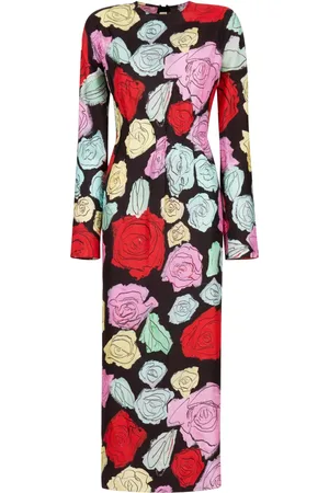 Marni Robe fleurie à manches longues