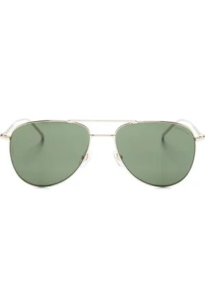 Montblanc Lunettes de soleil à monture pilote métallisée