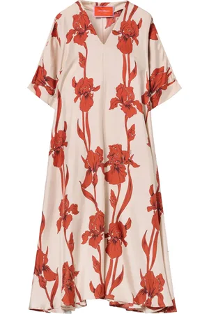 La DoubleJ Robe mi-longue à fleurs