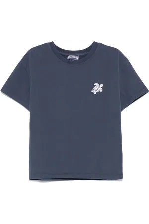 Vilebrequin T-shirt à broderie tortue
