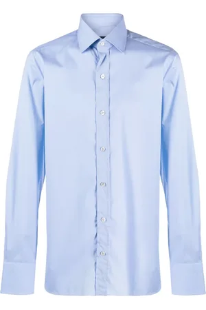 Tom Ford Chemise en coton à col italien