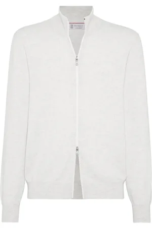 Brunello Cucinelli Manteau en cachemire à col montant