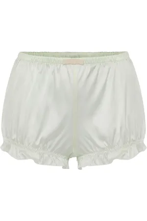 Elisabetta Franchi Short en satin à détail de nœud