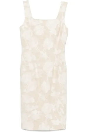 Blugirl Robe mi-longue à fleurs en jacquard