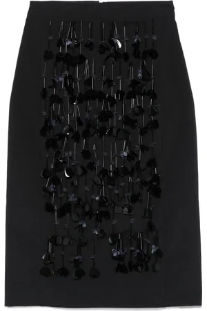 Plan C Jupe mi-longue à sequins