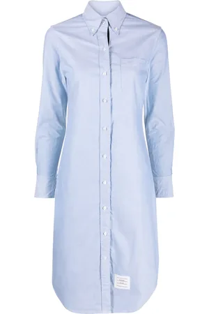 Thom Browne Robe-chemise en coton