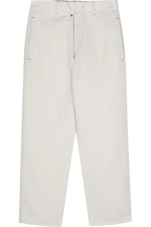 Emporio Armani Pantalon en lin mélangé à coupe fuselée