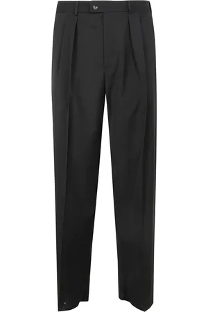 Emporio Armani Pantalon de tailleur à détails plissés