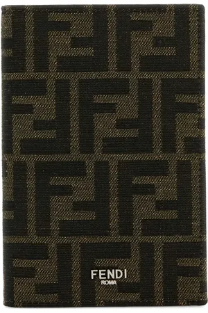 Fendi étui pour passeport à monogramme en jacquard