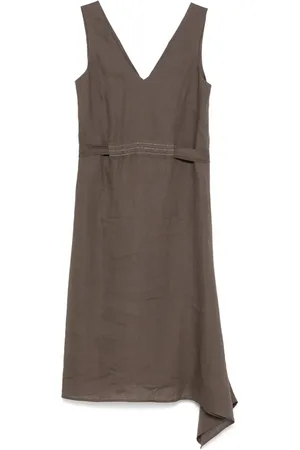 PESERICO SIGN Robe mi-longue à détails de perles