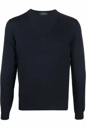 ZANONE Pull en maille fine à col v