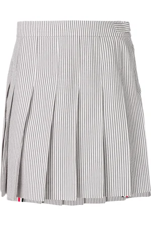 Thom Browne Jupe Seersucker plissée