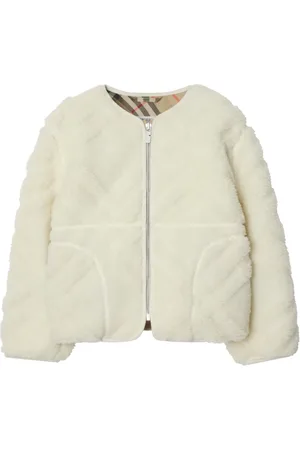 Burberry Veste en polaire à carreaux