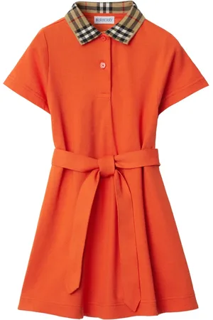 Burberry Robe-chemise à col à carreaux