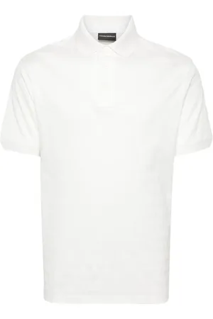 Emporio Armani Polo à logo en jacquard
