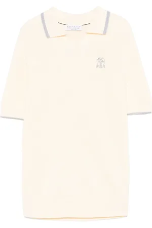 Brunello Cucinelli T-shirt à logo brodé