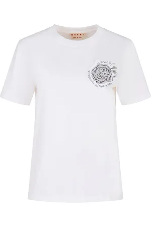 Marni T-shirt à patchs brodés