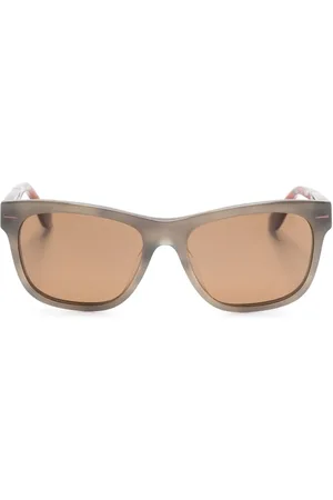 Brunello Cucinelli Lunettes de soleil à logo gravé