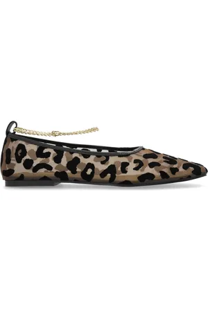 Maria Luca Ballerines à motif animalier en jacquard