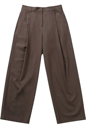 AMOMENTO Pleat-detail trousers