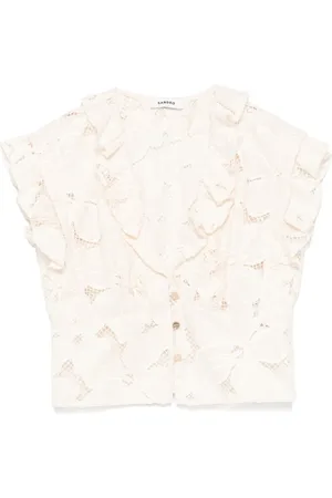 Sandro Haut crop à broderies