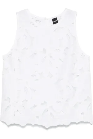 HUGO BOSS Blouse à fleurs brodées