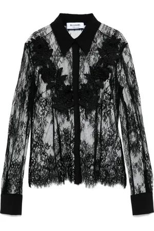 Blugirl Chemise en dentelle à fleurs brodées