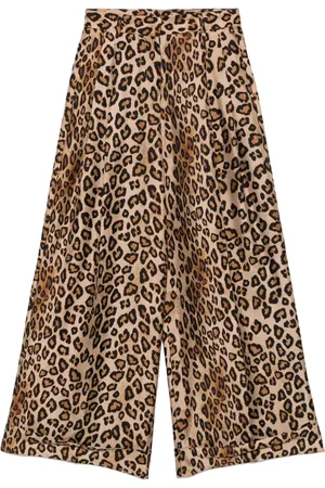 ALBERTO BIANI Pantalon à imprimé léopard