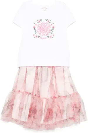PATACHOU Ensemble jupe-haut à fleurs