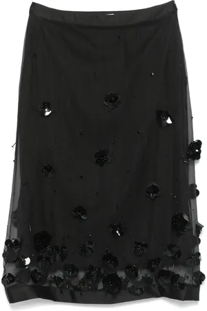 Viktor & Rolf Jupe mi-longue ornée de perles
