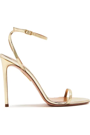 Aquazzura Sandales Olie 105 mm à effet métallisé