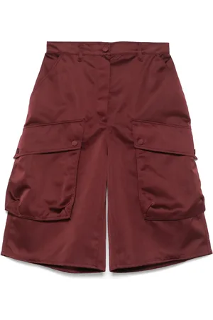 Nº21 Short en satin à poches cargo