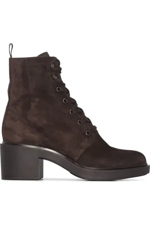 Gianvito Rossi Bottines lacées en daim