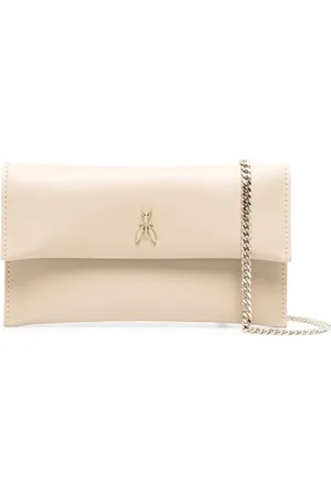 Patrizia Pepe Sac à bandoulière en cuir à plaque logo