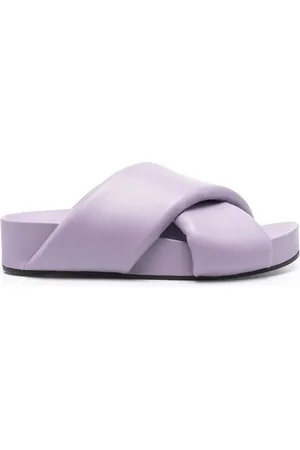 Jil Sander Sandales en cuir à brides croisées