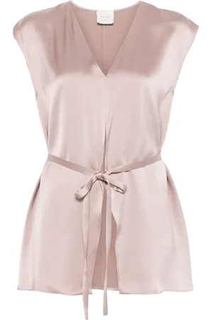 ALYSI Blouse à lien de resserrage