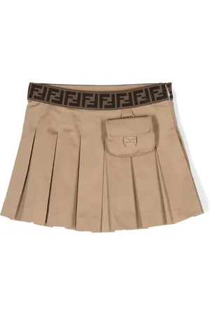 Fendi Jupe plissée à motif FF