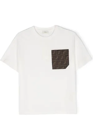 Fendi T-shirt en coton à logo FF imprimé
