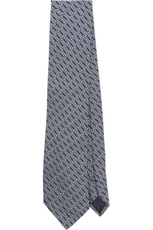 Lanvin Cravate en soie à motif cachemire