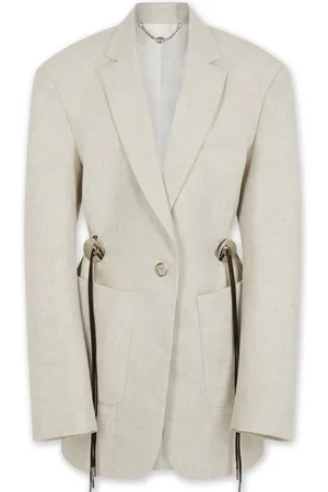 Paco rabanne Blazer en laine à design moucheté