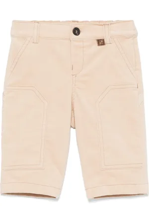 Fendi Pantalon à logo brodé