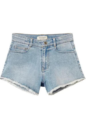 Twin-Set Short en jean à bords francs