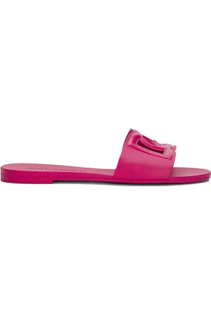 Dolce & Gabbana Claquettes Bianca à logo DG