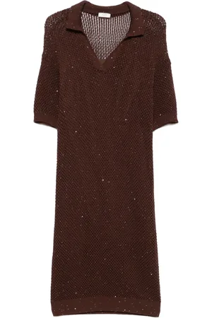 PESERICO SIGN Robe en maille à coupe mi-longue