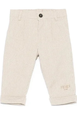 Fendi Pantalon à mini carreaux