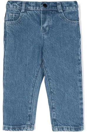 Fendi Jean droit à logo brodé