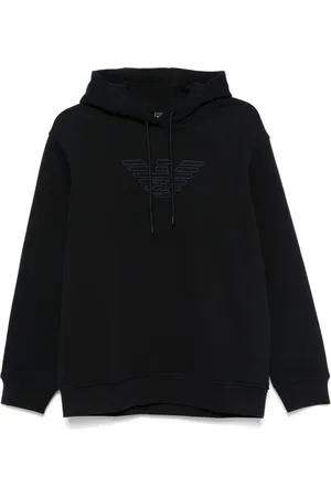 Emporio Armani Hoodie à logo brodé