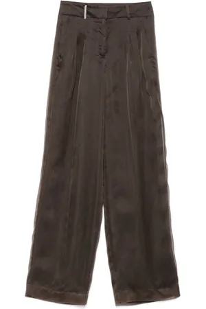 PESERICO SIGN Pantalon à détails plissés